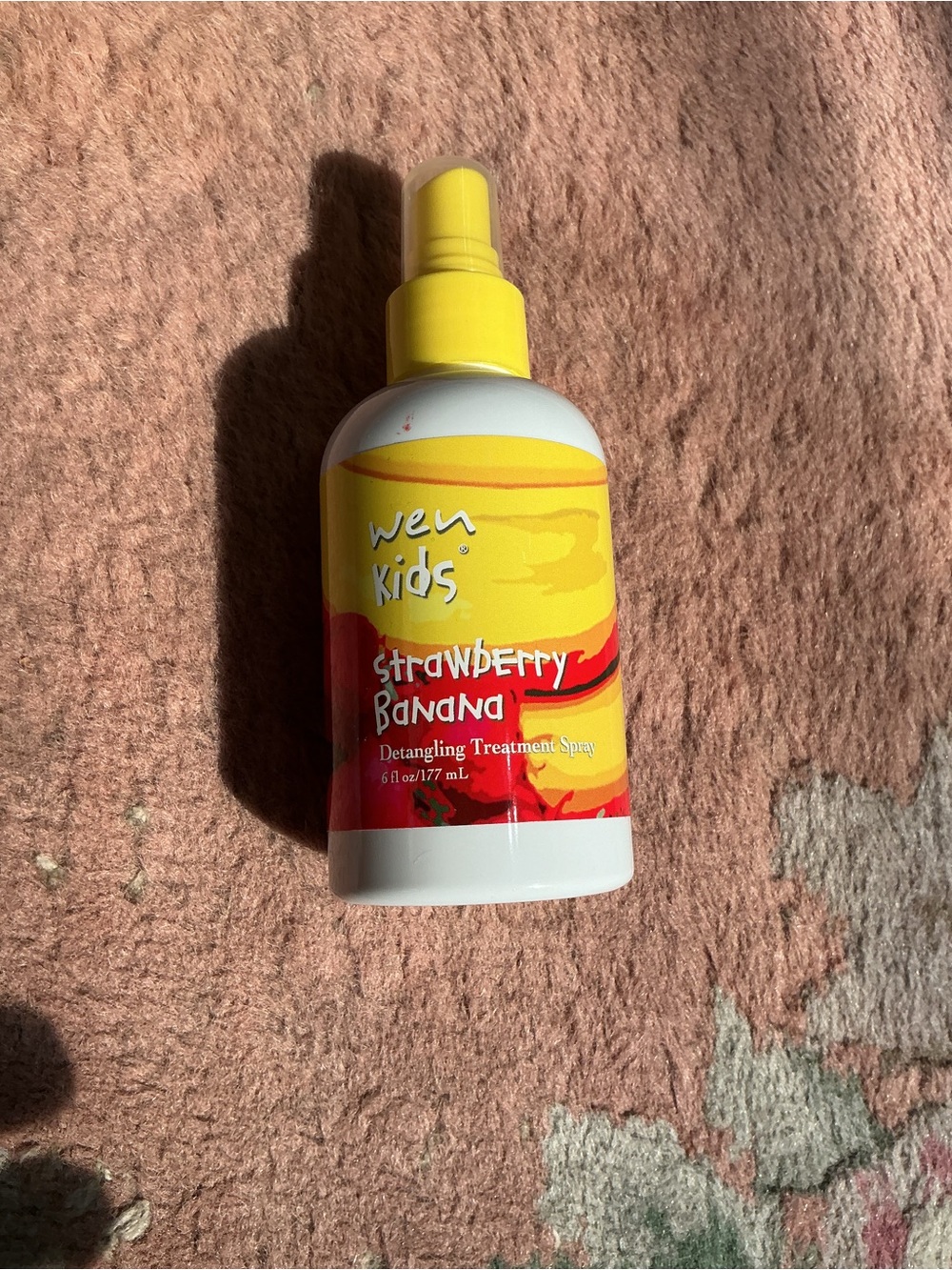WEN Kids Strawberry Banana Detangling Spray - Yellow/Red